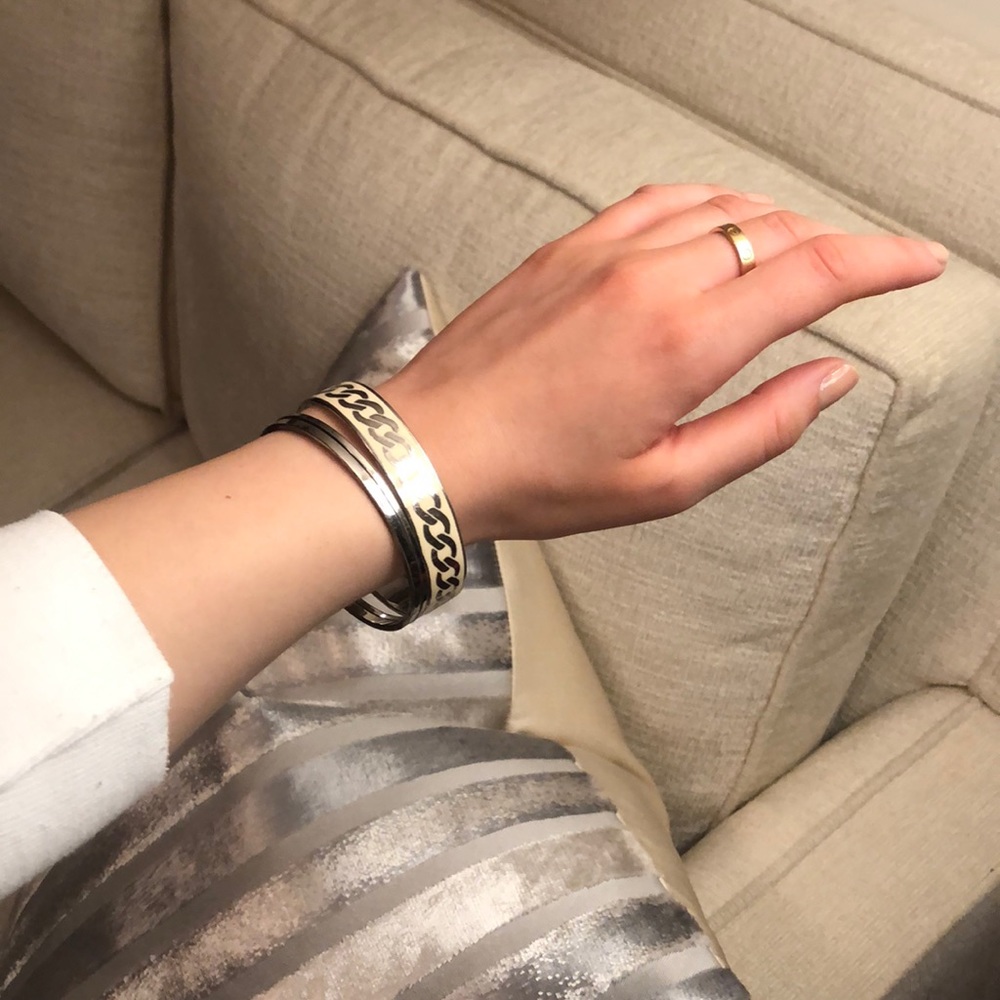 Juicy Couture Enamel and Silver Bangles
